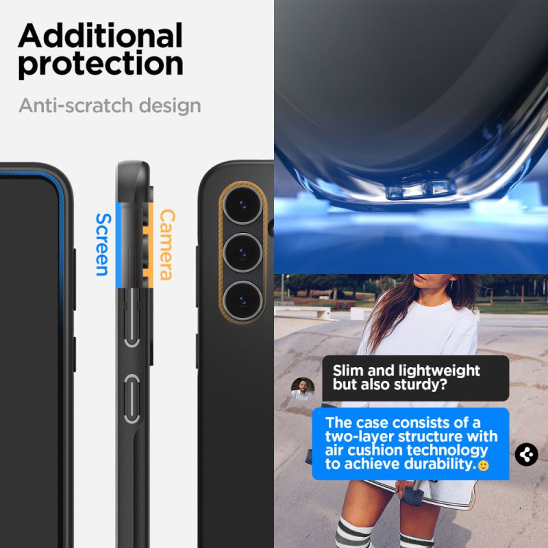 Etui Do Galaxy S23 FESpigen Thin Fit Czarny