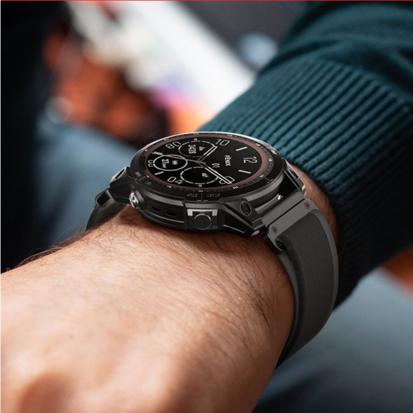 Pasek Do Garmin Fenix 3 / 5X / 3HR / 5X Plus / 6X / 6X Pro / 7X Tech-Protect Nylon Czarny