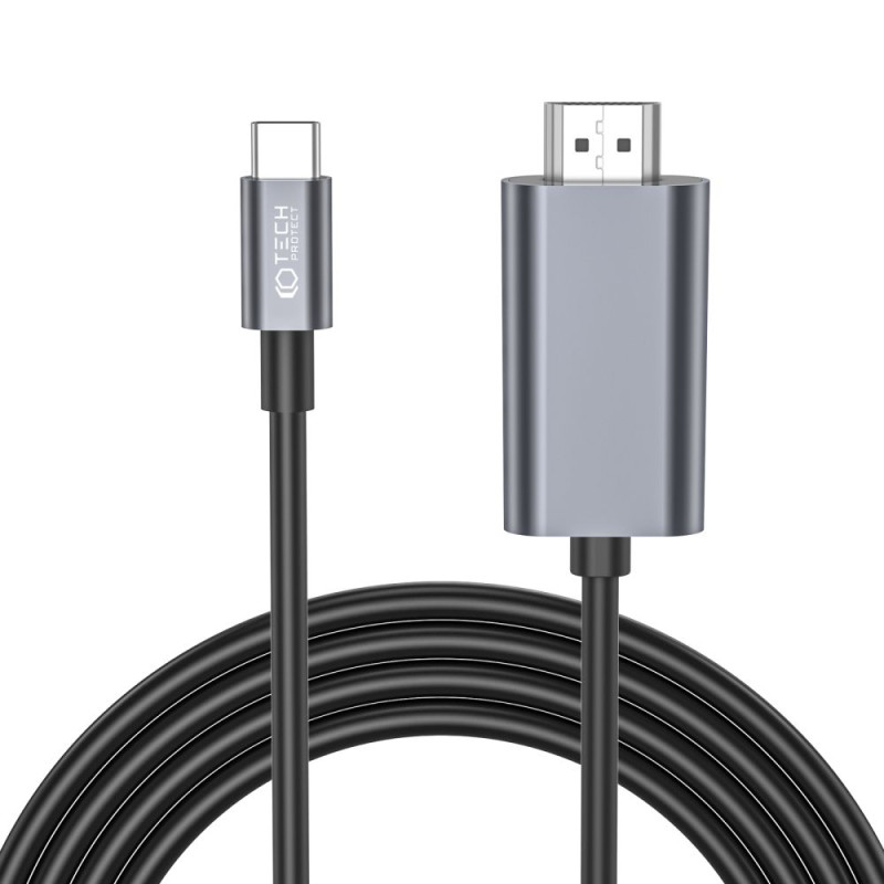 Kabel Typ-C / HDMI 4K 60Hz 200 cm Tech-Protect Ultraboost Czarny