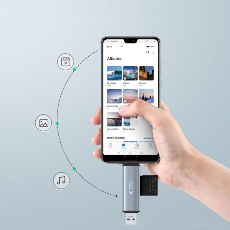 Czytnik Kart Tech-Protect Ultraboost Card...