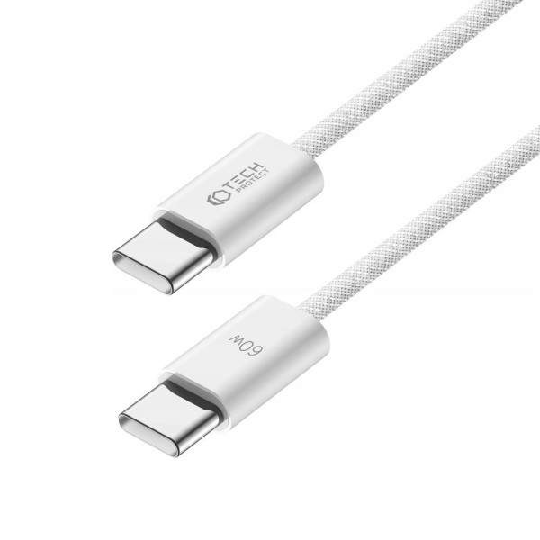 Kabel Typ-C PD60W/3A 100 cm Tech-Protect Ultraboost Classic Biały