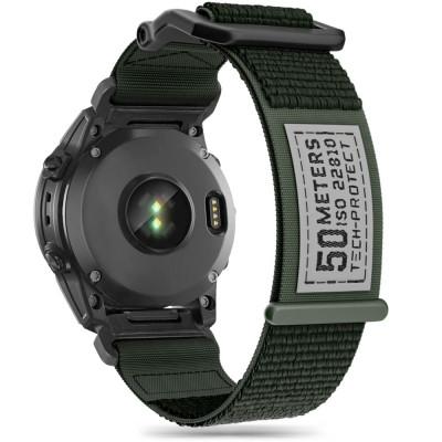 Pasek Do Garmin Fenix 5 / 6 / 6 Pro / 7 Tech-Protect Scout Zielony