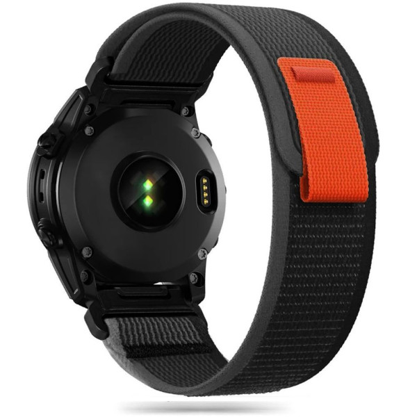 Pasek Do Garmin Fenix 5 / 6 / 6 Pro / 7 Tech-Protect Nylon Czarny