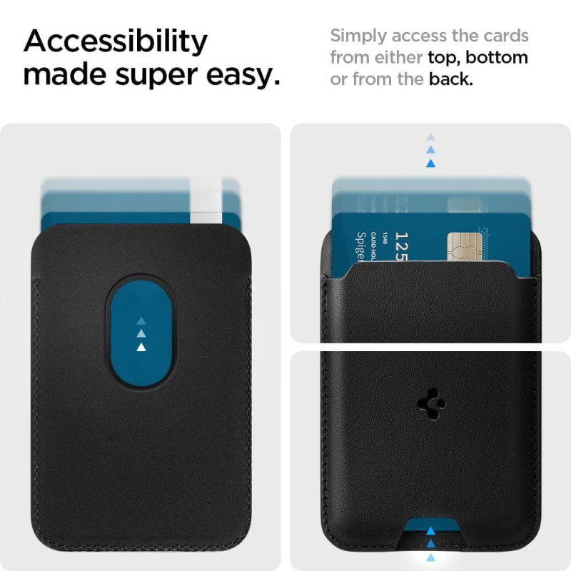 Etui Na Karty Spigen Valentinus MagSafe Czarny