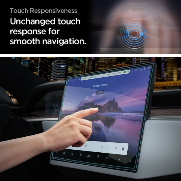 Szkło Hartowane Spigen Glas.Tr " Ez Fit " Tesla Model X 2022 / Model S 2021