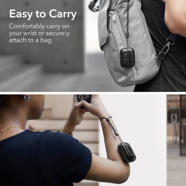 Etui Do Apple AirPods Pro 1 / 2 ESR Pulse Halolock MagSafe Czarny