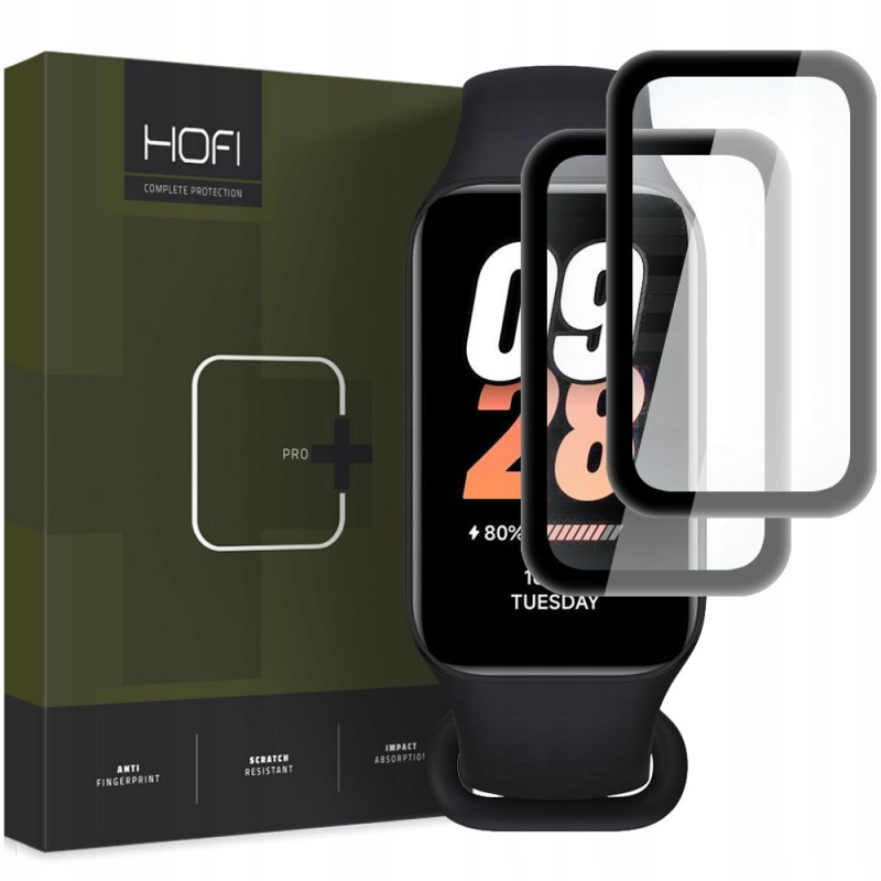 2x Szkło Hybrydowe Hofi Hybrid Pro+ Xiaomi Smart Band 8 Active