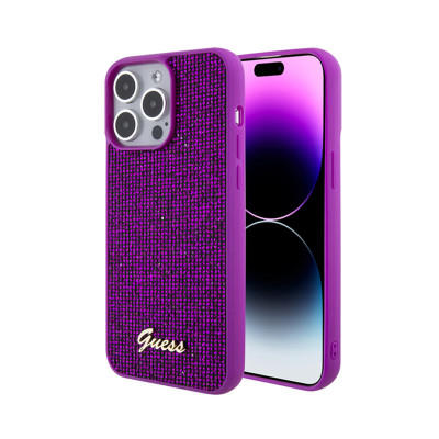 Etui Do iPhone 15 Pro Max Guess Disco Metal Script Różowy