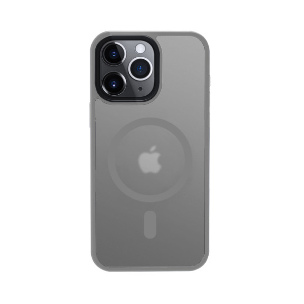 Etui Do iPhone 15 Pro Max MagSafe Crong Hybrid Frost Mag Cover Szary