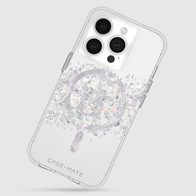 Etui Do iPhone 15 Pro Zdobione Masą Perłową...