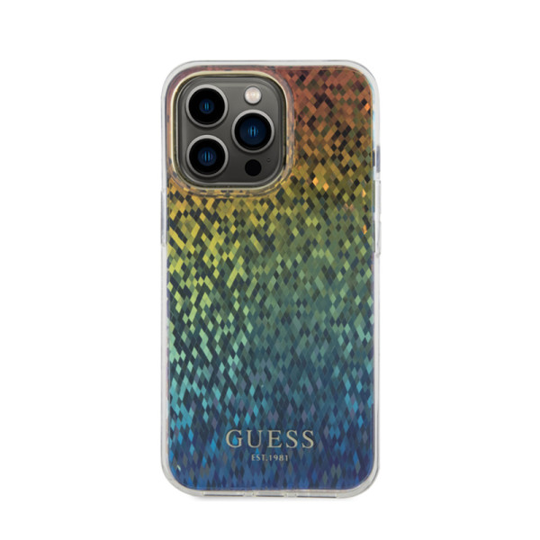Etui Do iPhone 15 Pro Max Guess Iml Faceted Mirror Disco Iridescent Przezroczysty