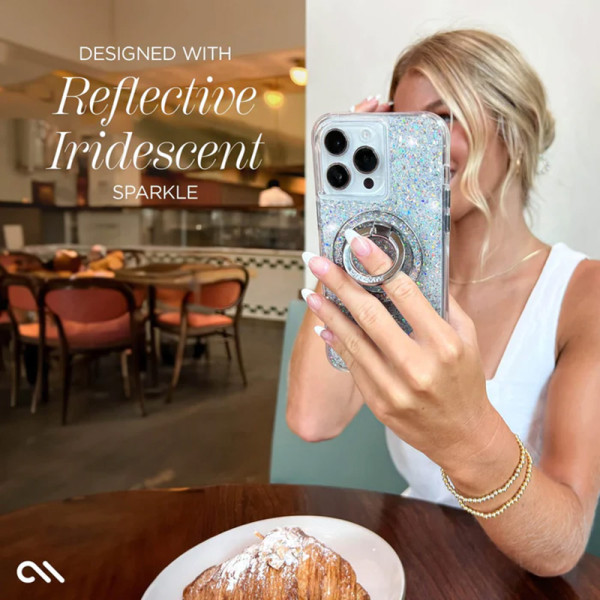 Etui Do iPhone 15 Pro Case-Mate Twinkle MagSafe Przezroczysty