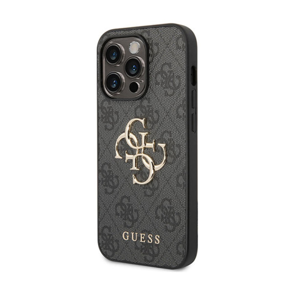 Etui Do iPhone 15 Pro Max Guess 4G Big Metal Logo Szary