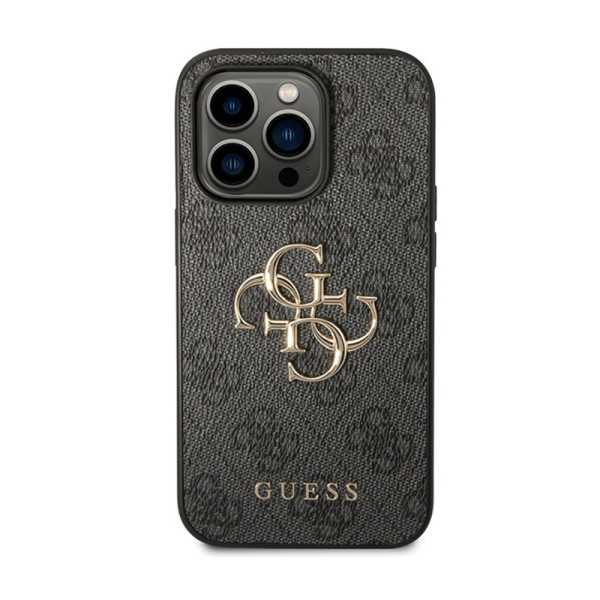 Etui Do iPhone 15 Pro Max Guess 4G Big Metal Logo Szary