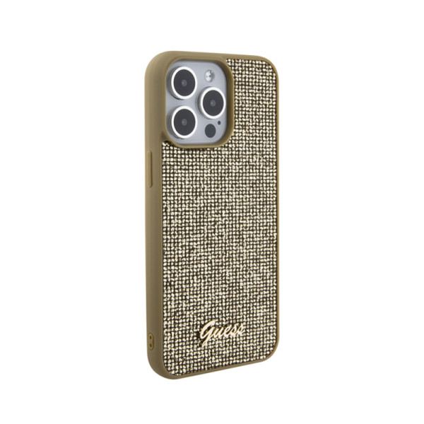 Etui Do iPhone 15 Pro Max Guess Disco Metal Script Złoty