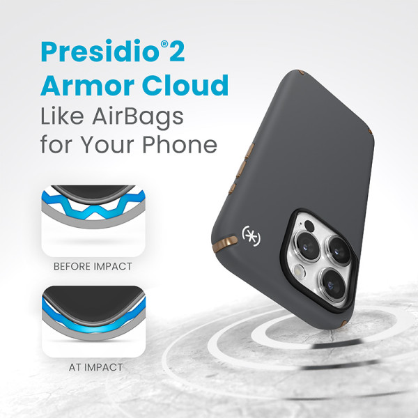 Etui Do iPhone 15 Pro Speck Presidio2 Pro MagSafe Szary