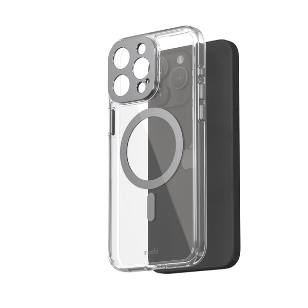 Etui Do iPhone 15 Pro Max Moshi Iglaze MagSafe Szary