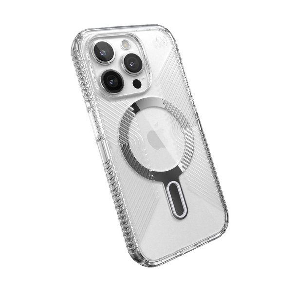 Etui Do iPhone 15 Pro Speck Presidio Perfect-Clear Grip Clicklock & MagSafe Przezroczysty