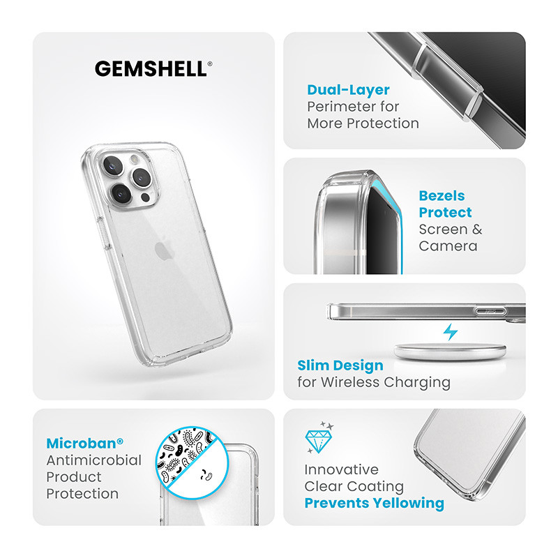 Etui Do iPhone 15 Pro Speck Gemshell Przezroczysty
