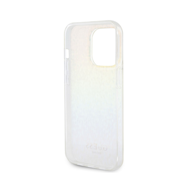 Etui Do iPhone 15 Pro Guess Iml Faceted Mirror Disco Iridescent Przezroczysty