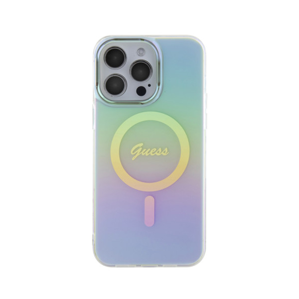 Etui Do iPhone 15 Pro Guess Iml Iridescent MagSafe Wielokolorowy