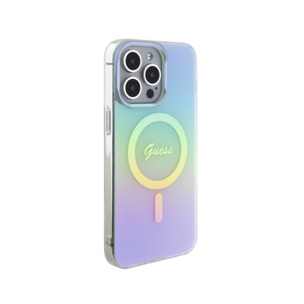Etui Do iPhone 15 Pro Guess Iml Iridescent MagSafe Wielokolorowy