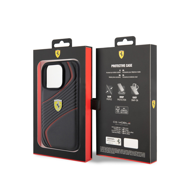 Etui Do iPhone 15 Pro Ferrari Twist Metal Logo...