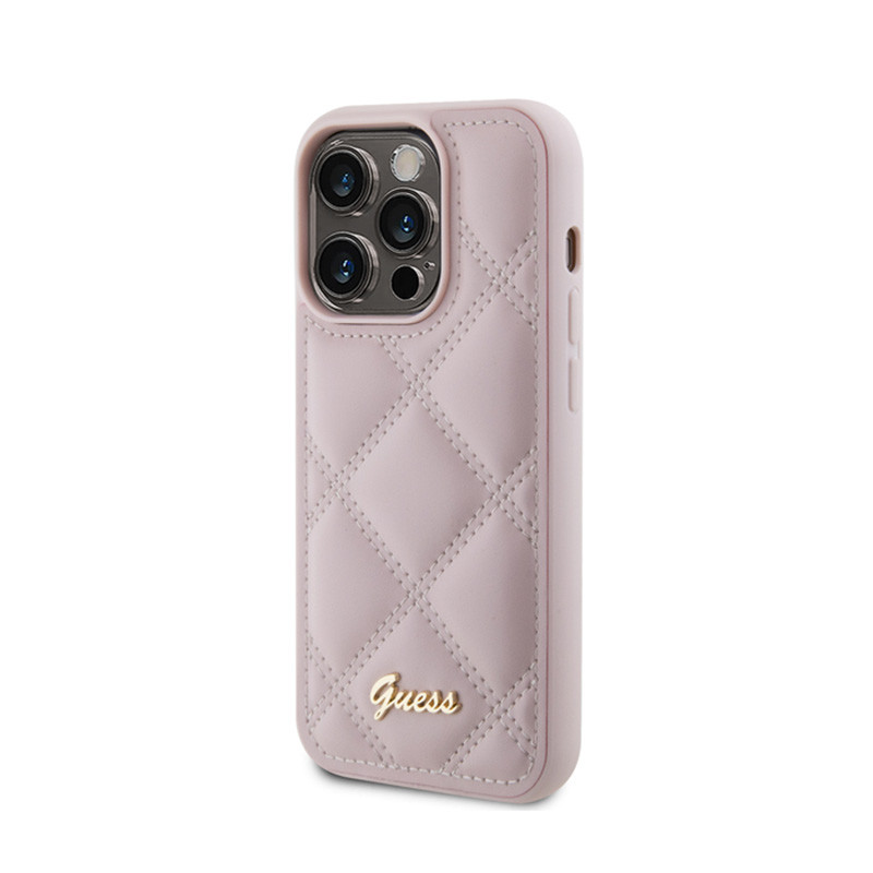 Etui Do iPhone 15 Pro Guess Quilted Metal Logo...