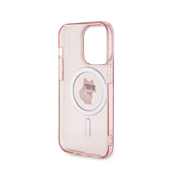 Etui Do iPhone 15 Pro Karl Lagerfeld Iml Choupette MagSafe Różowy