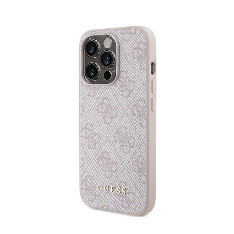 Etui Do iPhone 15 Pro Guess 4G Metal Gold Logo...