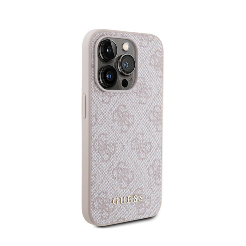 Etui Do iPhone 15 Pro Guess 4G Metal Gold Logo...