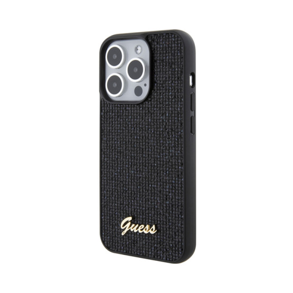 Etui Do iPhone 15 Pro Guess Disco Metal Script Czarny