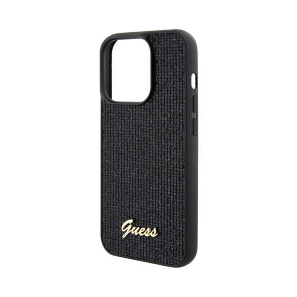Etui Do iPhone 15 Pro Guess Disco Metal Script Czarny