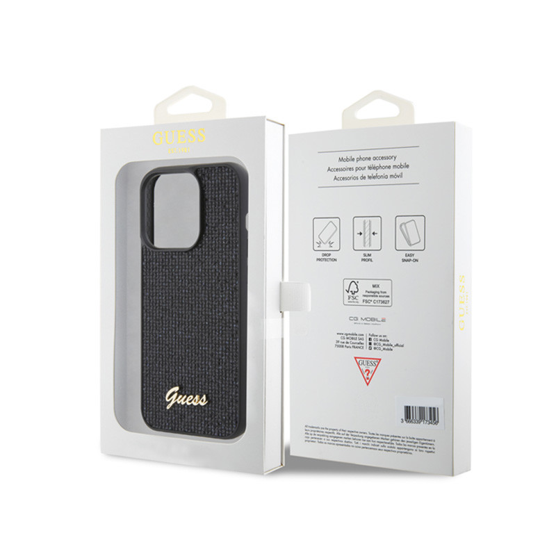 Etui Do iPhone 15 Pro Guess Disco Metal Script...