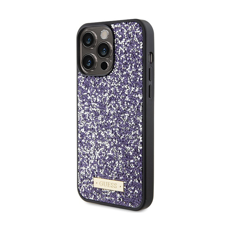 Etui Do iPhone 15 Pro Guess Rhinestone Metal...
