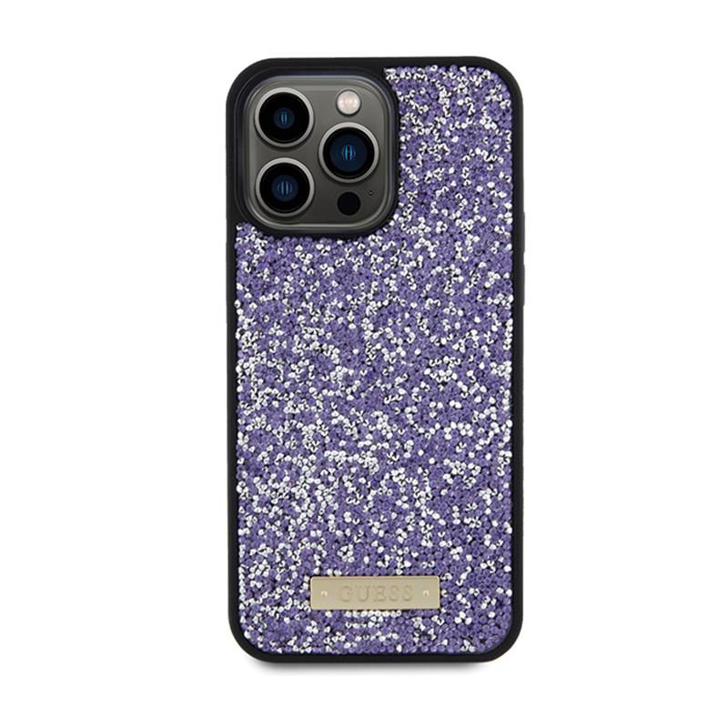 Etui Do iPhone 15 Pro Guess Rhinestone Metal...