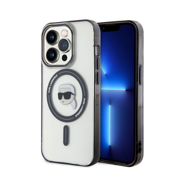 Etui Do iPhone 15 Pro Karl Lagerfeld Iml Karl Head MagSafe Przezroczysty