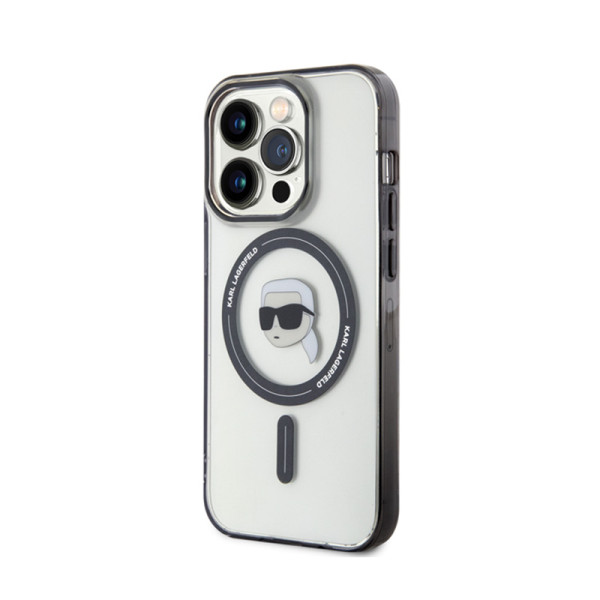Etui Do iPhone 15 Pro Karl Lagerfeld Iml Karl Head MagSafe Przezroczysty
