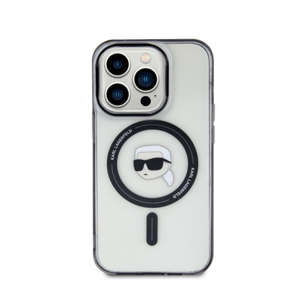 Etui Do iPhone 15 Pro Karl Lagerfeld Iml Karl Head MagSafe Przezroczysty