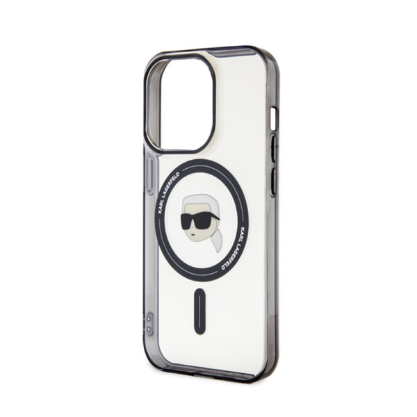 Etui Do iPhone 15 Pro Karl Lagerfeld Iml Karl Head MagSafe Przezroczysty