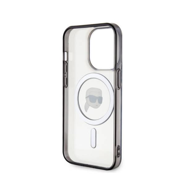 Etui Do iPhone 15 Pro Karl Lagerfeld Iml Karl Head MagSafe Przezroczysty