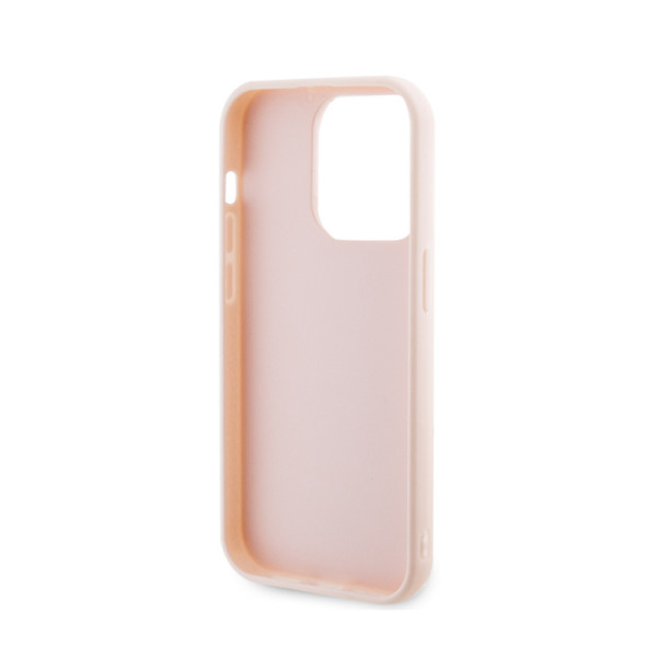 Etui Do iPhone 15 Pro Karl Lagerfeld 3D Rubber Glitter Logo Różowy
