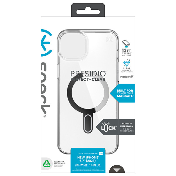 Etui Do iPhone 15 Plus / iPhone 14 Plus Speck Presidio Perfect-Clear Clicklock & MagSafe Przezroczysty
