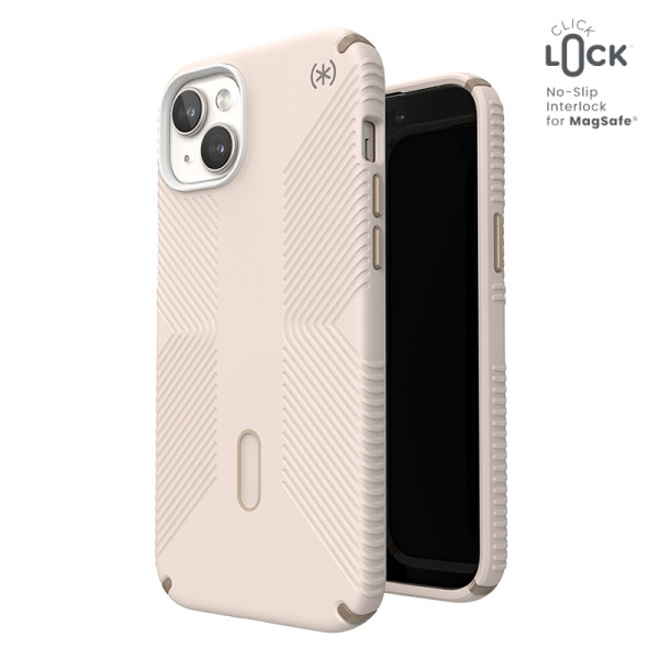 Etui DoiPhone 15 Plus / iPhone 14 Plus Speck Presidio2 Grip Clicklock & MagSafe Beżowy