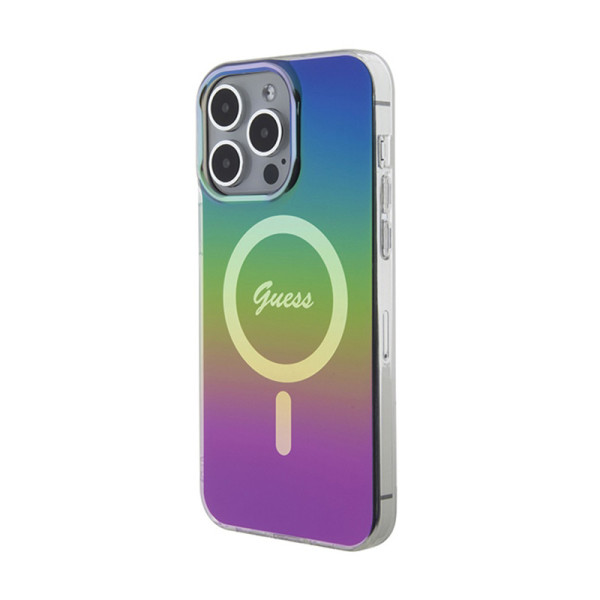 Etui Do iPhone 15 Pro Guess Iml Iridescent MagSafe Czarny
