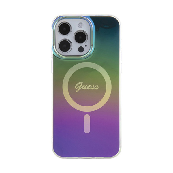 Etui Do iPhone 15 Pro Guess Iml Iridescent MagSafe Czarny