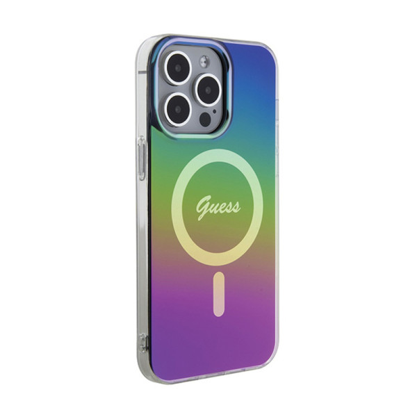Etui Do iPhone 15 Pro Guess Iml Iridescent MagSafe Czarny