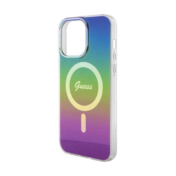 Etui Do iPhone 15 Pro Guess Iml Iridescent MagSafe Czarny
