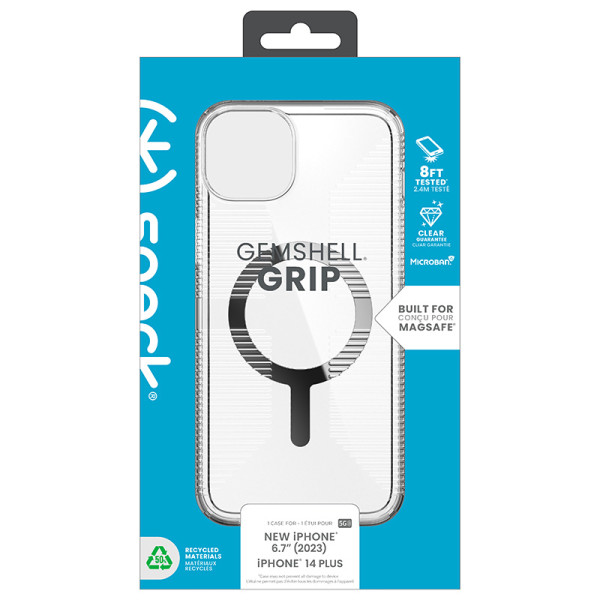 Etui Do iPhone 15 Plus / iPhone 14 Plus Speck Gemshell Grip + MagSafe Przezroczysty
