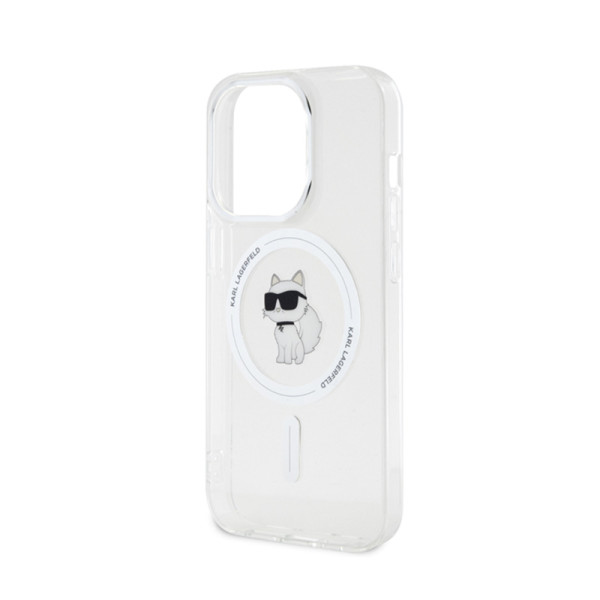 Etui Do iPhone 15 Pro Karl Lagerfeld Iml Choupette MagSafe Przezroczysty